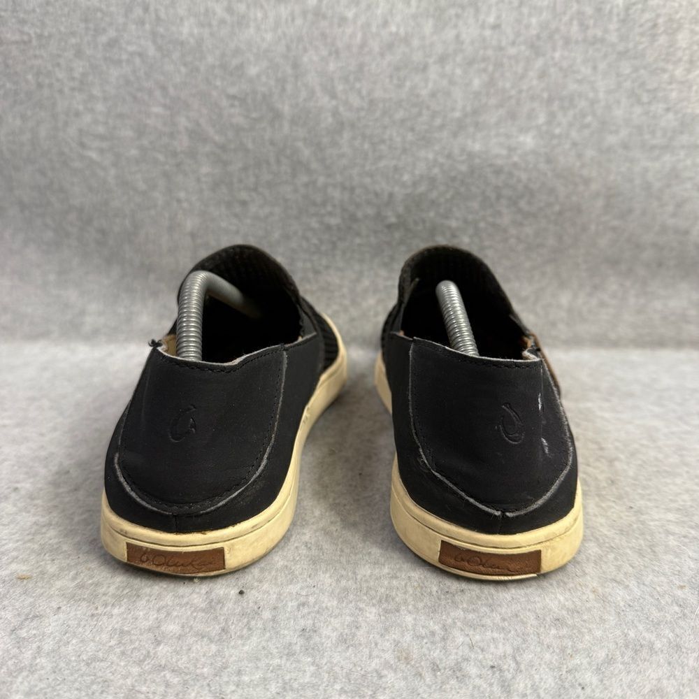 Olukai Womens Shoes Size 7 Pehuea Dark Slip On Low Top Comfort Casual Sneakers - Picture 5 of 10